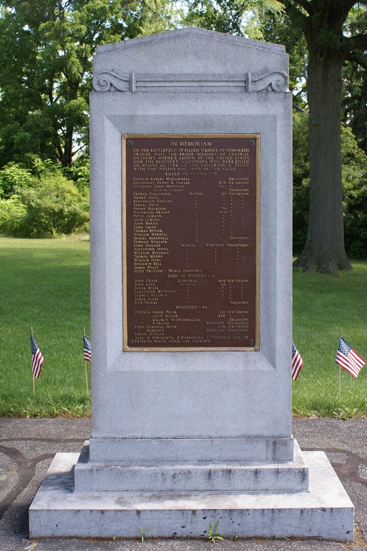 Fallen Timbers US Soldiers Memorial.JPG Fallen Timbers US Soldiers Memorial.JPG