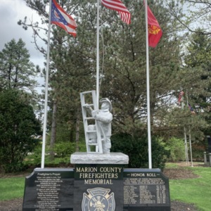Marion County Firefighters Memorial Full View