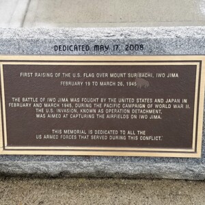 Dedicatory Plaque of Iwo Jima Memorial