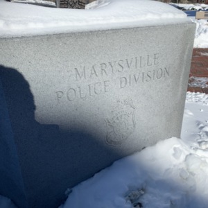 Union County Law Enforcement Memorial Base with Marysville Police Division